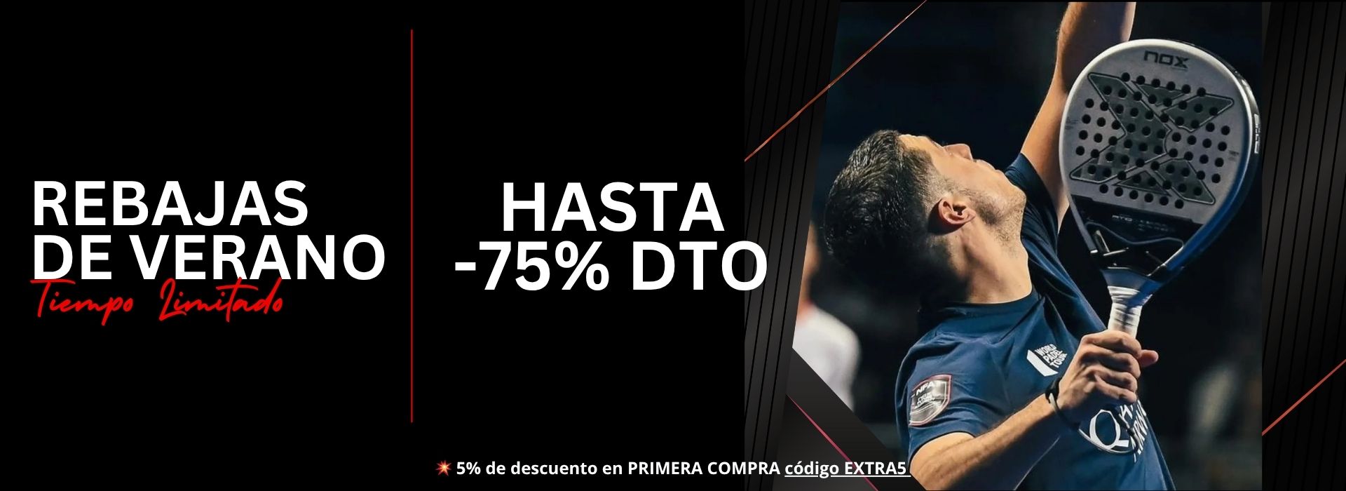 REBAJAS DE VERANO PALAS DE PADEL